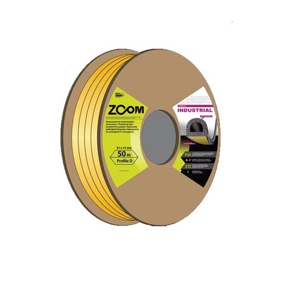 Уплотнитель ZOOM CLASSIC P 100(2*50)м белый Уплотнитель ZOOM CLASSIC P 100(2*50)м белый