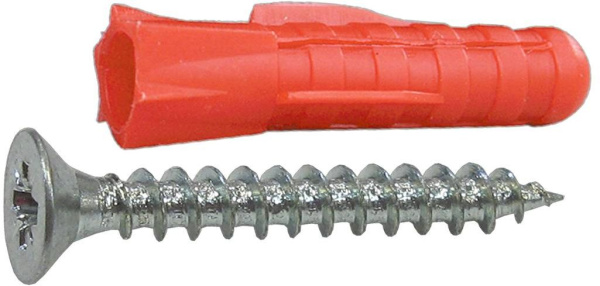 Дюбель трехлепестк. 6х30 с самор.3,5х40(12 шт) Дюбель трехлепестк. 6х30 с самор.3,5х40(12 шт)